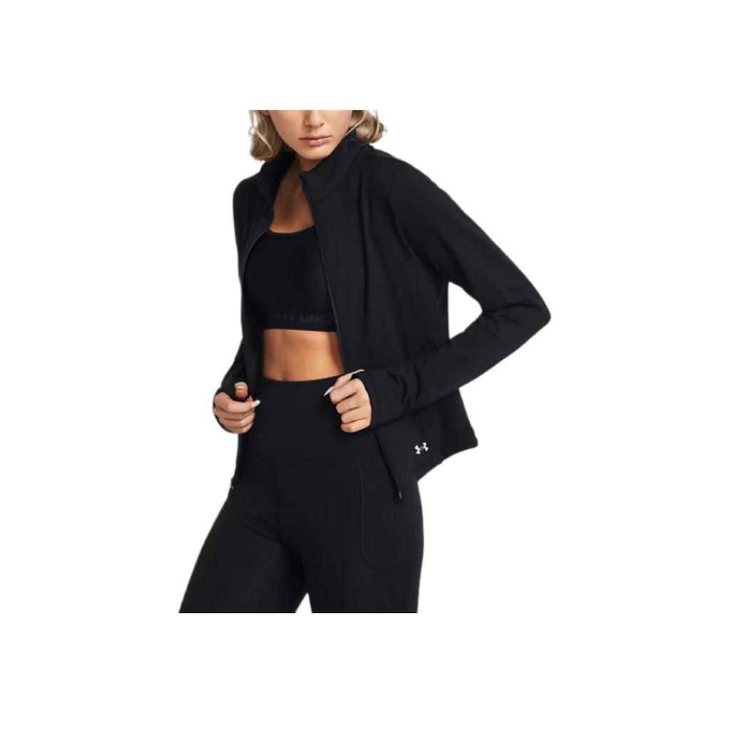 Under Armour Motion Comfortable Fashion Simple Versatile Jacket Women Jacket Black 1383687-001