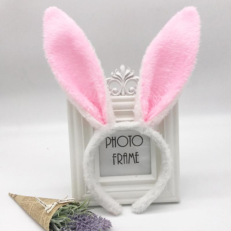 Bunny Ear Headband Prop Plush Hairband Costume Bunny Party Easter Decorations
