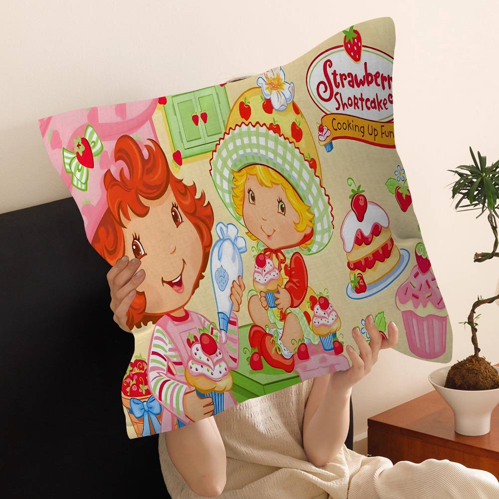 S-Strawberrys-S_Shortcakes Cushion Cover Polyester Sofa Cushions Decorative Throw Pillows Home Decoration Pillowcover