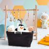 Foldable Aluminum Frame Basket with Large Zippered Side Pocket, Foldable Oxford Cloth Shopping Basket, Insulated Basket, Portable Picnic Basket