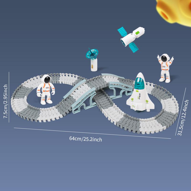 Space Electric Train Toy Train Racing Set Assembly Practice Puzzle Toy Children'S Day Gift Track Toy Car