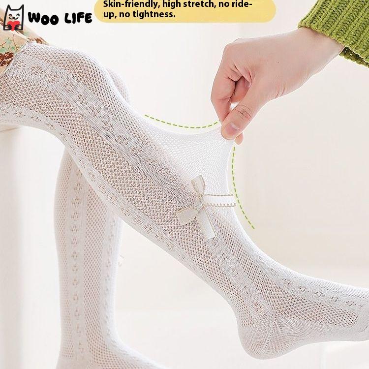 Baby Tights Seamless Mesh Pantyhose Summer Hollow-out Thin Leggings Breathable Baby's Leggings