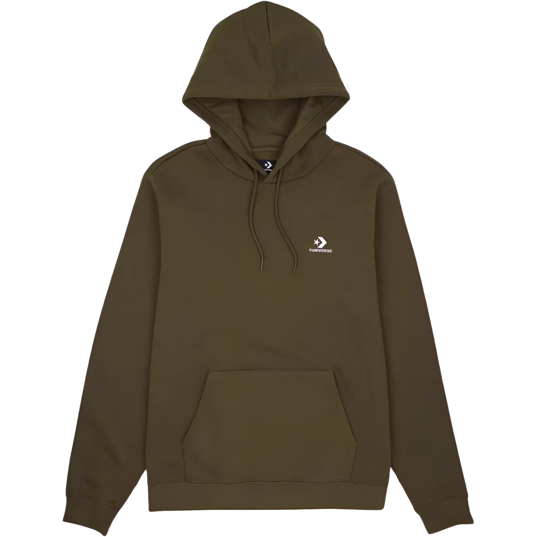 Converse Go To Embroidered Star Chevron Standard Fit Fleece Hoodie 10024509-A36 XXL