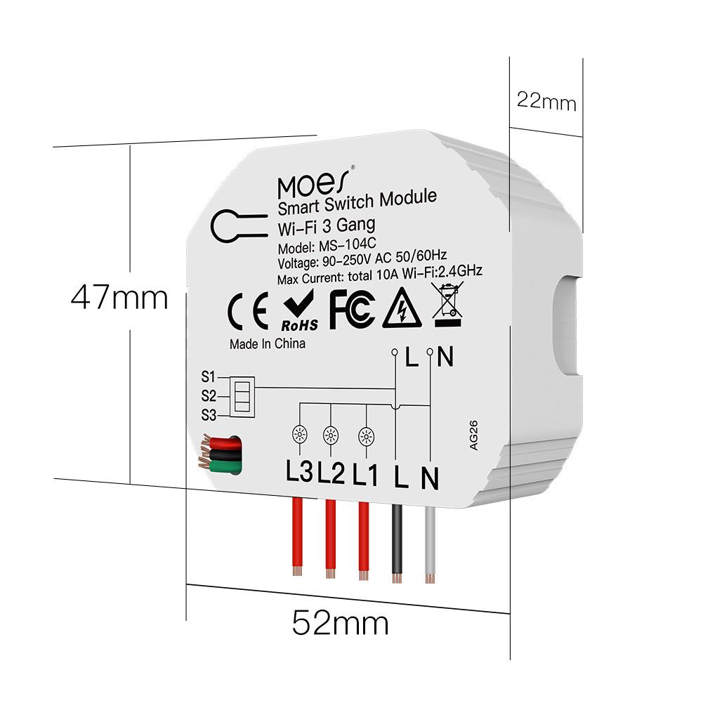 Doodle Smart WiFi Light Switch w/ App Timer & Voice Control (Alexa)
