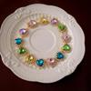 Colorful Rhinestone Heart Choker Necklace - French High-End Luxury Fashion for Women