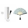 Korean Traditional Bamboo Folding Fan Korean alphabet (Hangeul), Sipjangsaeng & Hojakdo (7 Options)