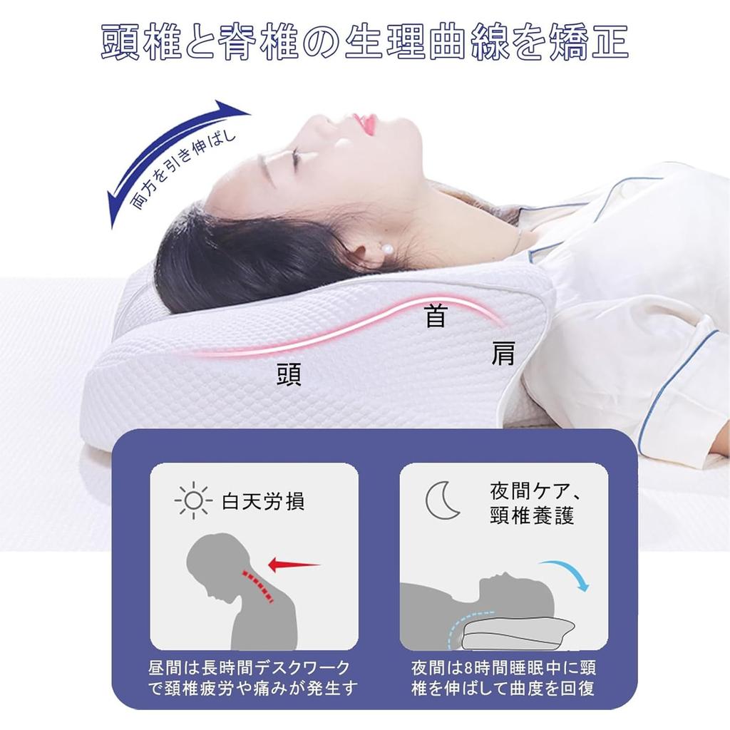 Memory Foam Sleep Pillow for Back and Side Sleepers, Hollow Design, Breathable, Height Adjustable, Pressure Dispersion, Anti-Snoring, Improves