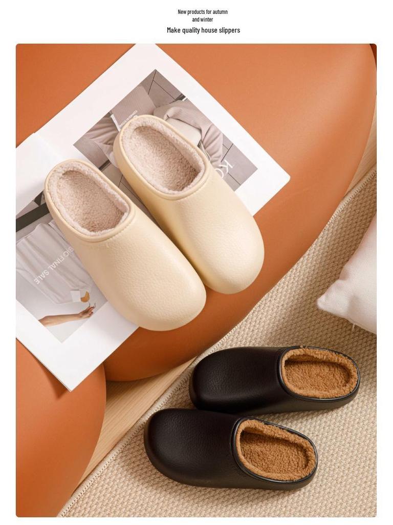 Birkenstock Women's Plush Waterproof Slippers - Autumn/Winter 2025 Indoor/Outdoor Warm Cotton Shoes