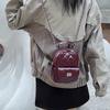 Zaino Mini da Donna Lussuoso con Ricamo Lingge Colore Unico Catene Borsa a Spalla da Donna Zaino da Viaggio in PU Borse Casual per la Scuola