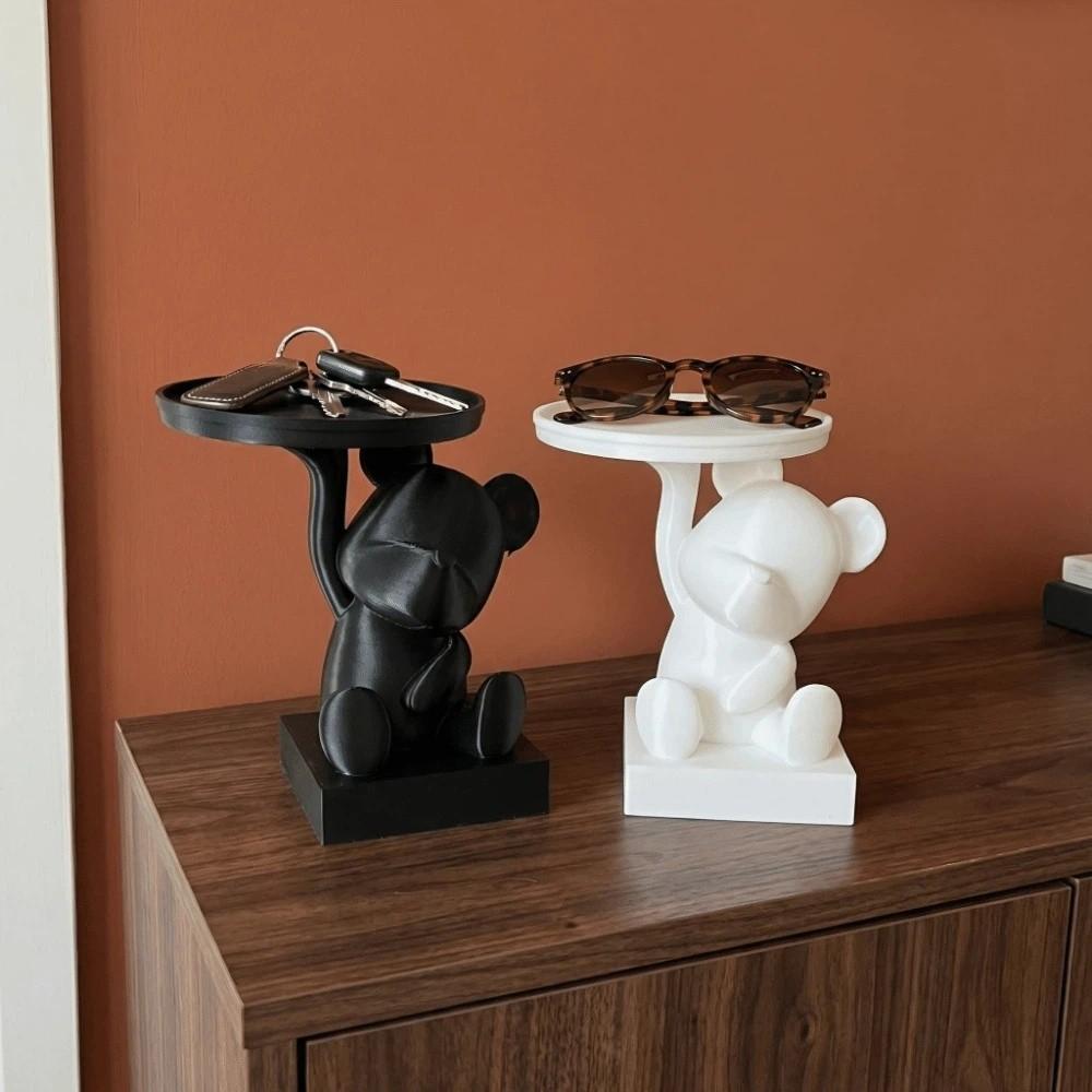 Decorations Bear Storage Tray Creative Desktop Accessory 3D Printing Ornaments  Home Decor