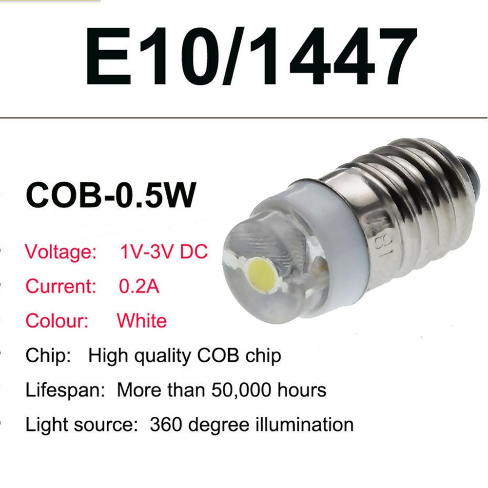 Flashlight Lamp Bulb LED Bulb E10 Miniature Screw Bulb