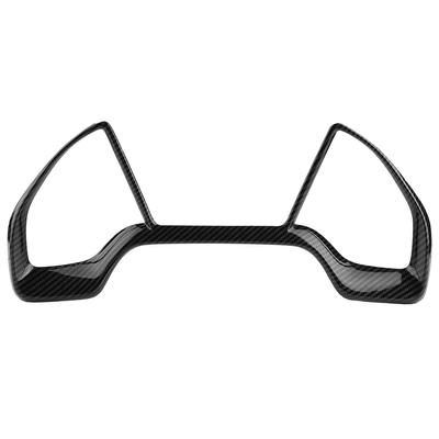 Car Dashboard Decorative Frame Dial Rings Trim for Honda Civic 10th 2016 2018 Black With Stripe