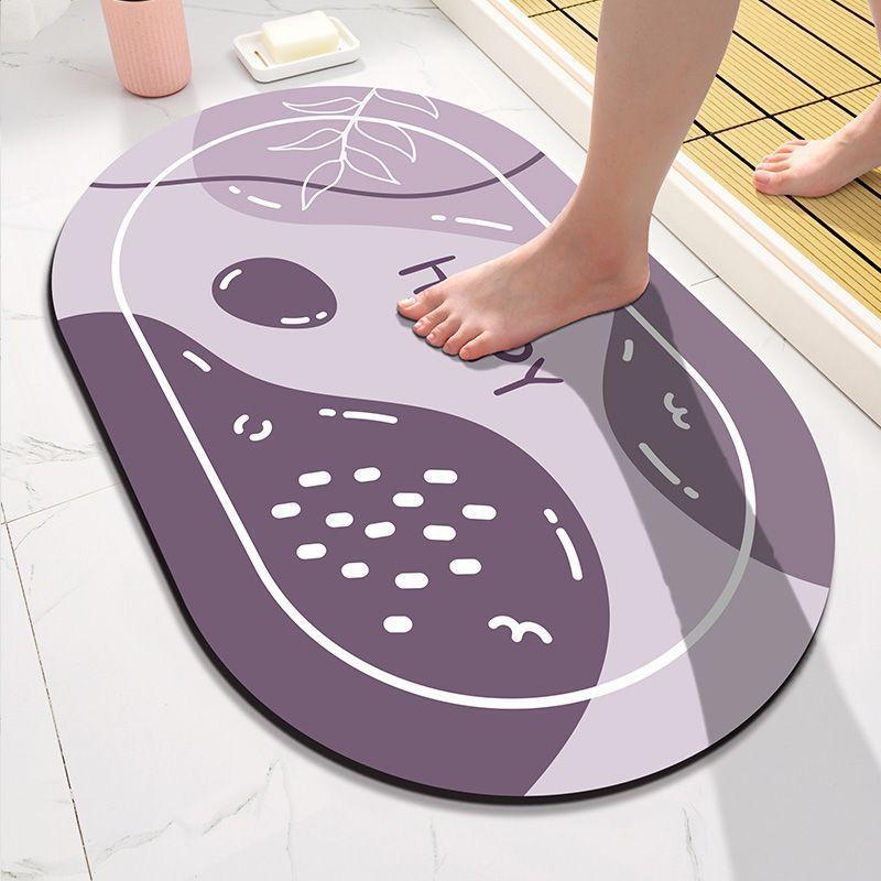 Diatom Mud Cushion Absorbent Mat Toilet Entry Door Non-slip Mat Bathroom Foot Mat Toilet Entry Carpet