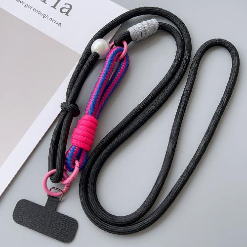 Mobile Phone Lanyard Colorful Long Pearl Messenger Can Carry Men and Women Outdoor Mountaineering Strap Strong Card Anti-lost Adjustable