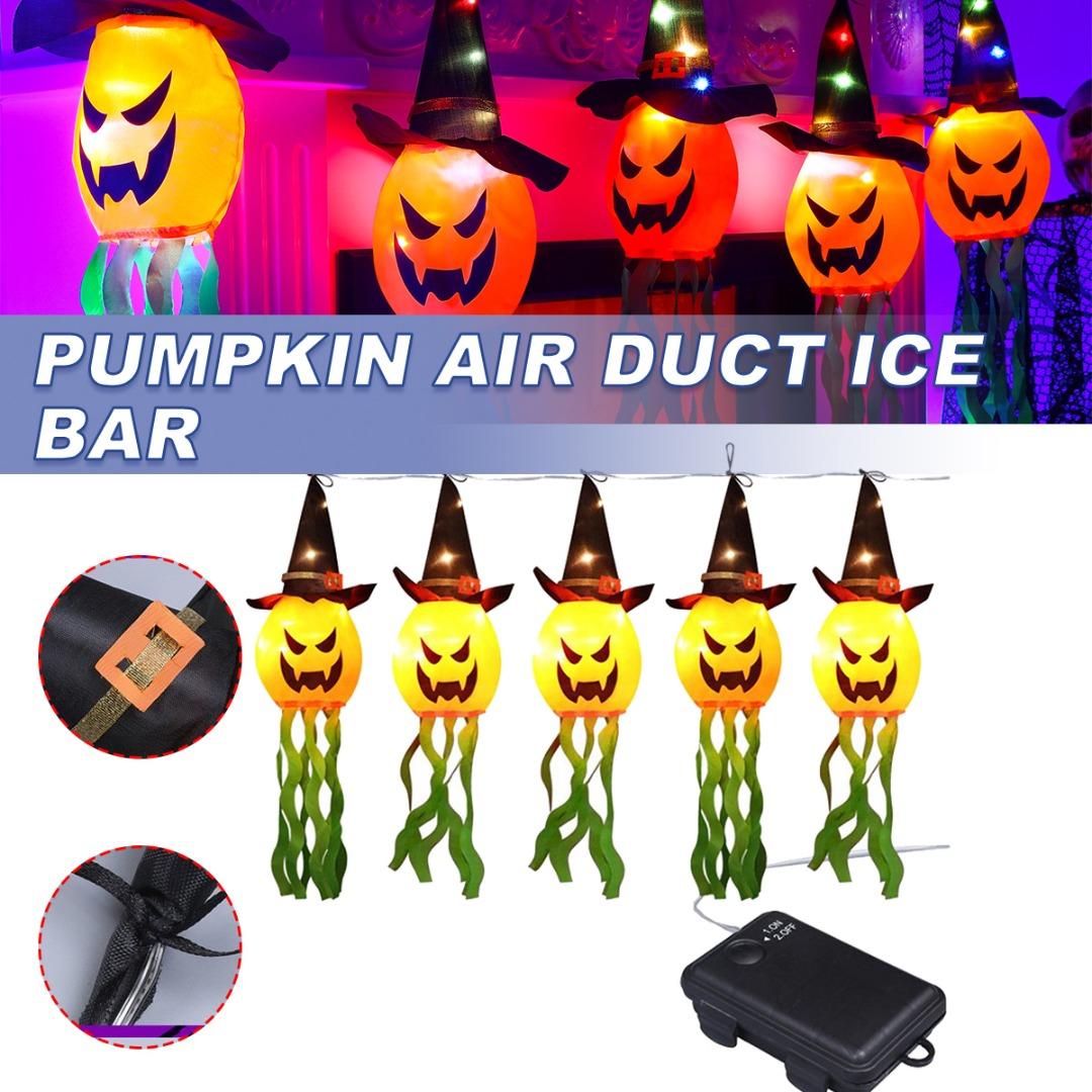 

PDTO Halloween String Lights Pumpkin Ghost Fairy Light Decorations Battery Operated
