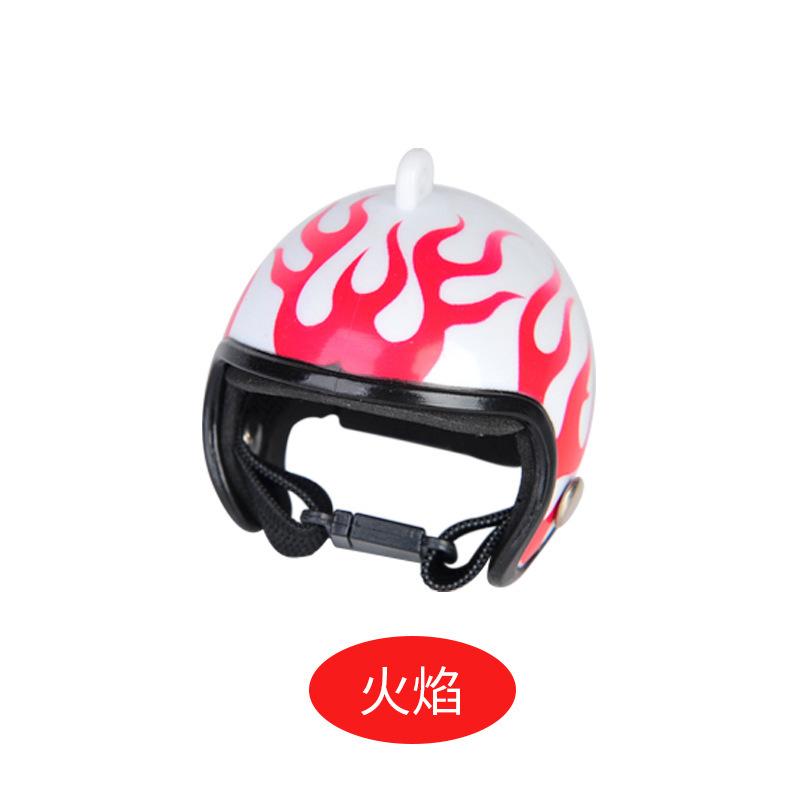 Creative Pet Supplies Protection Chicken Helmet Chick Hen Hat Bird Hat Headgear flame