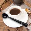 Coffee Spoon with Clip Powder Measuring Tools 2 In 1 Ground Coffee Measuring Scoop Multifunction Stainless Steel for Bag Sealing