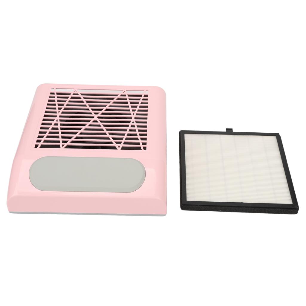 Nail Dust Collector with Reusable Filter 80W Strong Suction Power Professional Nail Vacuum Cleaner