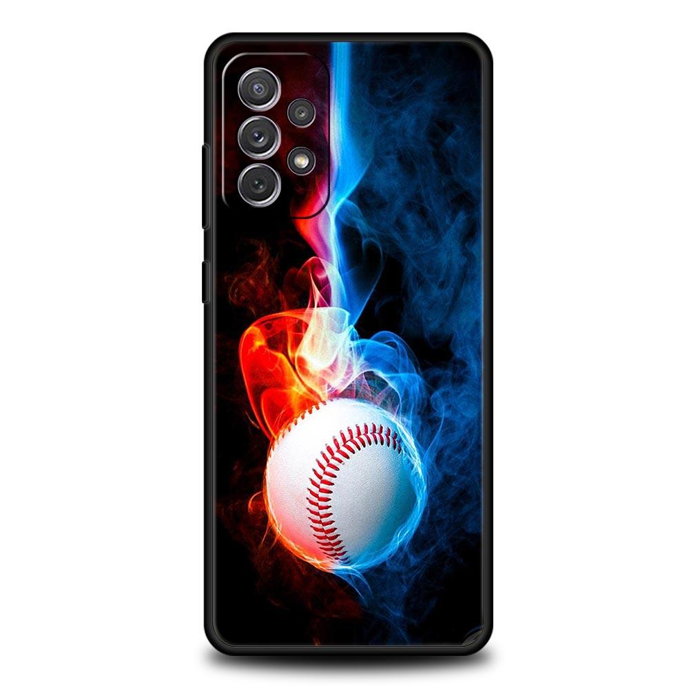 Phone Case For Samsung Galaxy A15 A13 A51 A71 A41 A31 A21S A03S A05 A35 A32 A55 A23 A25 A33 A53 A73 5G Baseball TPU Cover