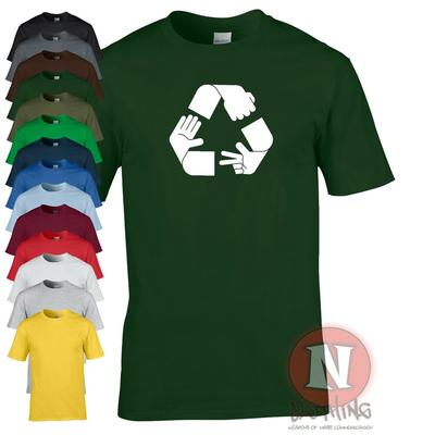 Rock Paper Scissors Recycle T-shirt Funny Game Adult Tee