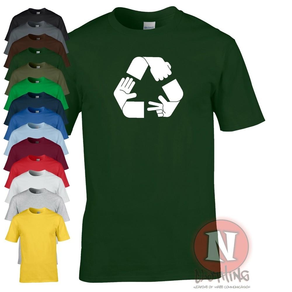 Camiseta Divertida De Juego De Piedra Papel Tijera Reciclada Para Adultos