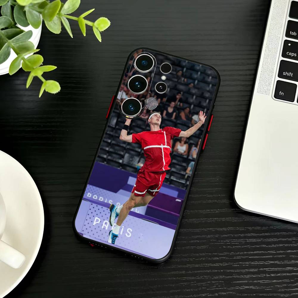 Badmintonstar   Phone Case For Samsung S26,S25,S24,S23,S22,S30,S21,Ultra,Plus,FE 5G Black Soft Cover Samsung S21 s305G
