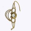 Zinc Alloy Strap Bracelet Watch Gold Ladies Wristwatches New Women Quartz Watch  Gifts