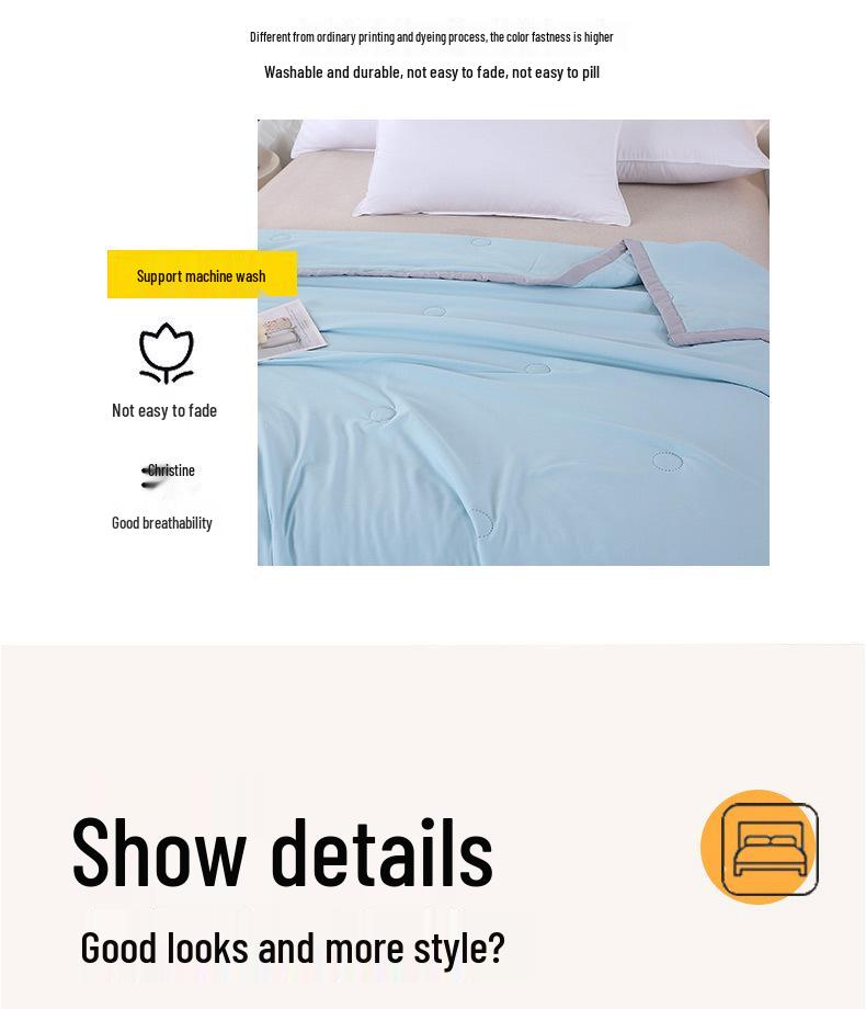 Washable Summer Air Conditioning Quilt - Lightweight & Cool, Perfect for Promotions and Gifts