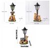 Handbemalte Harz-Outdoor-Figur Licht Solar-Landschaftsdeko-Licht Rasenornament
