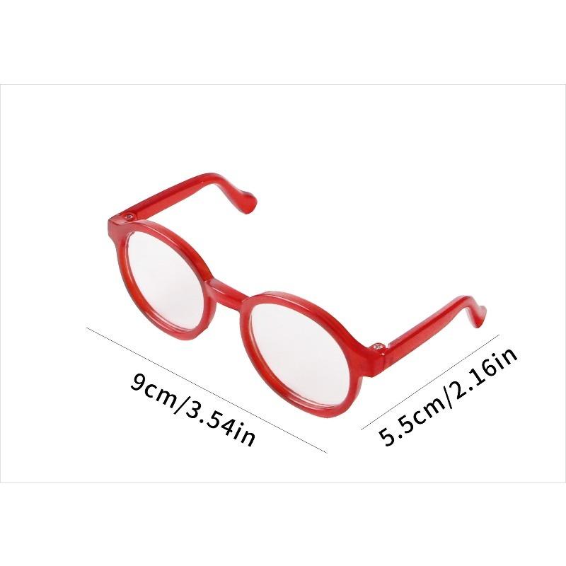 

Pet decoration supplies Pet glasses red, cat glasses frame ultra-light photo cute decoration прозрачный красный