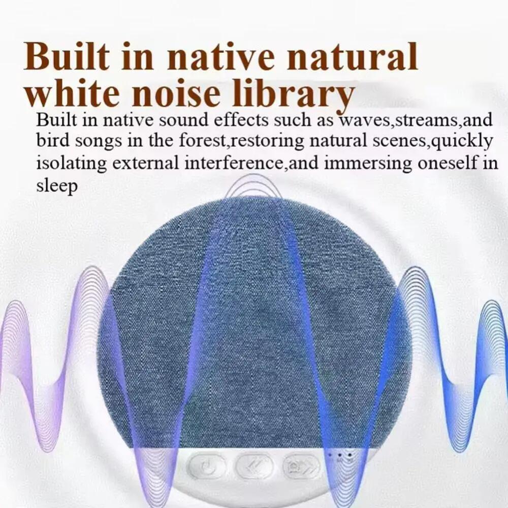 X3pro Mini Sleeping Speaker Bluetooth 5.4 Ultra Thin Bedroom Pillow Speaker Under Pillow Sound Machine with White Noise 30/60/90 Min Timers