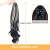 Claw Ponytail Long Curly Wavy Ponytail Extensions Synthetic Clip In Hair Extensions Elegant For Daily Use Hair Accessories