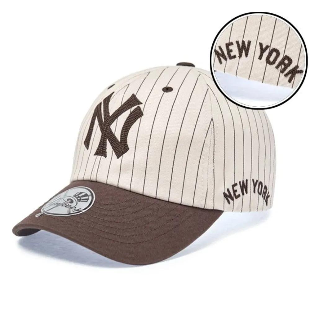 Unisex Signature Stripe Unstructured Ball Cap New York Yankees (3ACPB255N-50BRD) brown