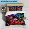 Courage dog Moonlit Adventure 3PCS Bedding set,Ideal for 1pc Duvet Cover And 2pcs Pillowcases Perfect for Fan gift,Ideal for Bedroom, Dormitory