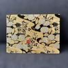 Used Senito Shuin Hydrangea Gold Orchid Embroidery Double Spread Goshuin Book