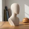 Schaufensterkopf Abstraktes gesichtsloses Design Sicherbare Haarteil Stabile Basis Hut-Ausstellungsständer für