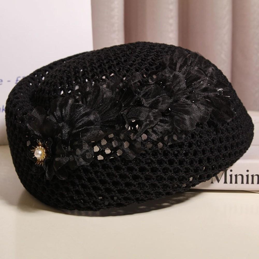 Versatile Beret Hat Hollow-Out Painter Hat Fashion Artist Hat  for Women