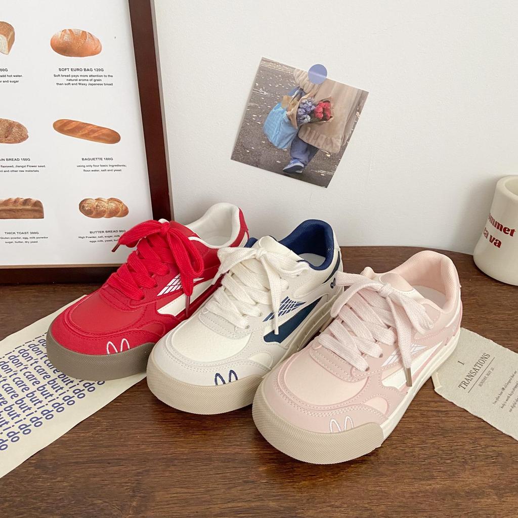 Women's German Training Sneakers: Thick-Soled, Ugly-Cute Chic, 2025 Summer, Versatile White Sports Shoes