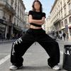 Korean Style Drawstring Hip Hop Casual Pants for Women - Spring/Autumn Jazz Dance Long Pants