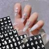 New Sparkling Pink Love Star Nail Stickers Sparkling Love Bear Star Mang Butterfly Nail Decoration Stickers Nail Art DIY Patch
