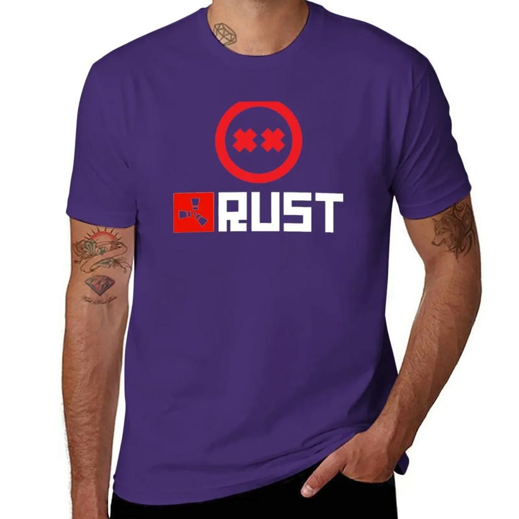 Rust Game Logo T-Shirt plain anime tops plain t shirts