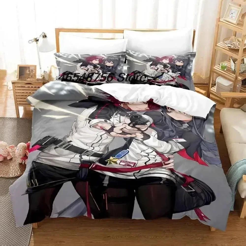 New Arknights Bedding Set Single Twin Full Queen King Size Bed Set Adult Kid Bedroom Duvet Cover Sets 3D Anime Bed Sheet Set