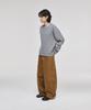 SIGNATURE Wide Curved Dart Corduroy Pants [Beige]