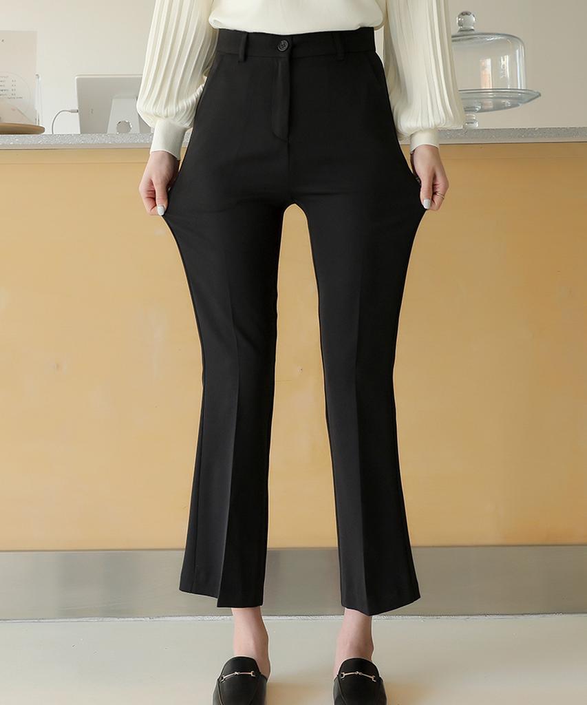 Ppaeppae Waist Tension Light Stretch Bootcut Slacks