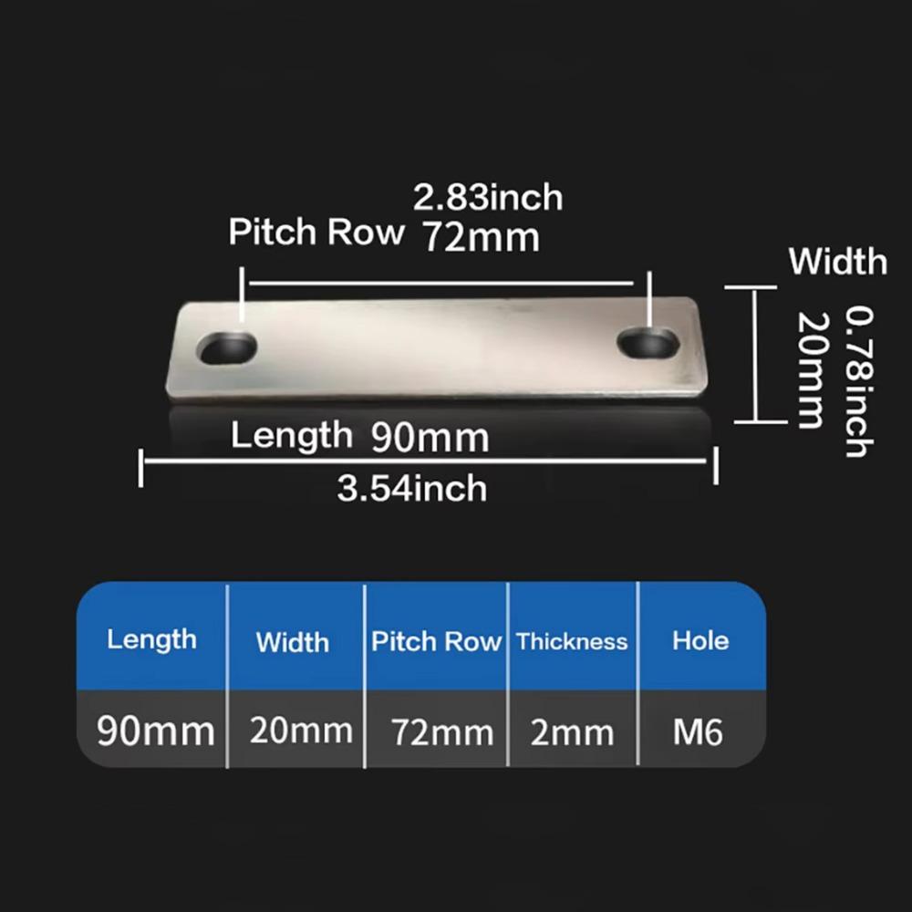 M6 Battery Busbar Flat Copper Busbar New Bus Bars Connector  Lifepo4 Cell Lithium