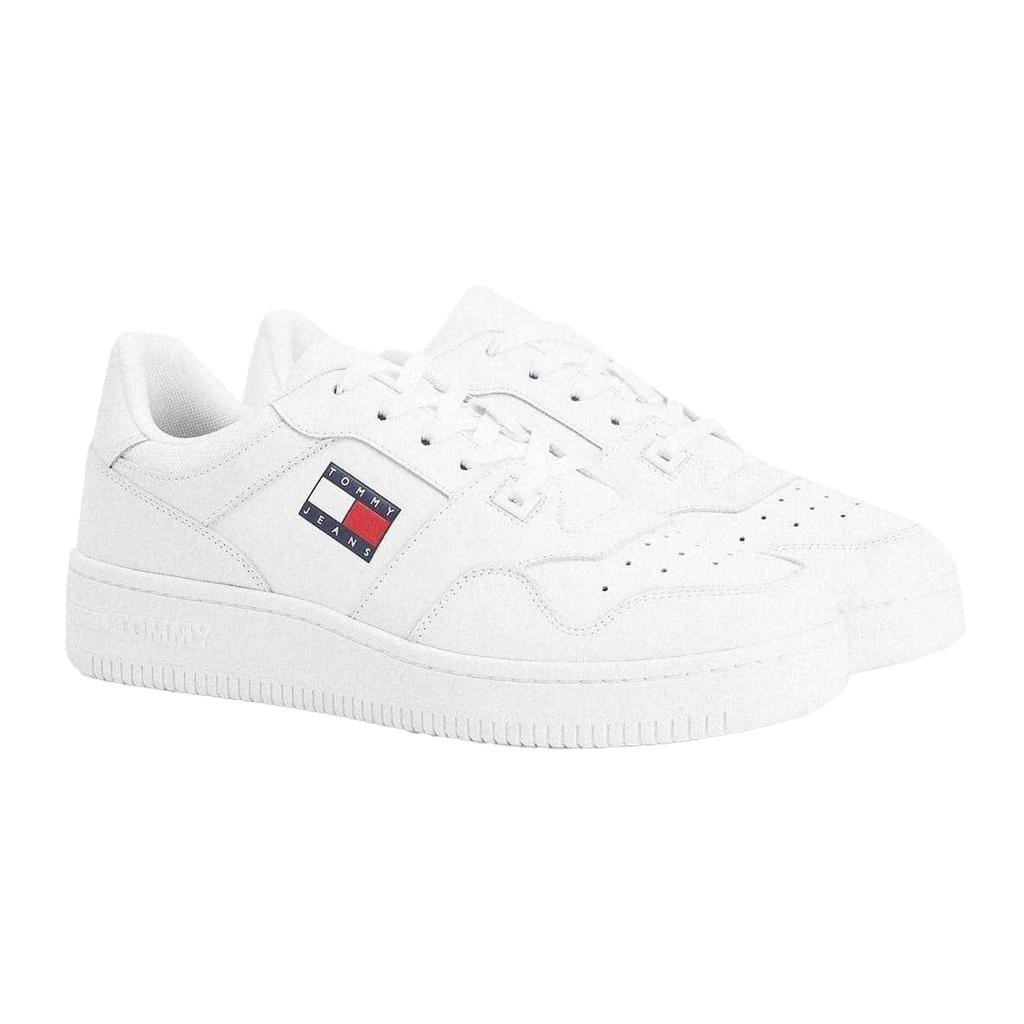 Tommy Jeans Mens Leather Basketball Cupsole Trainers
