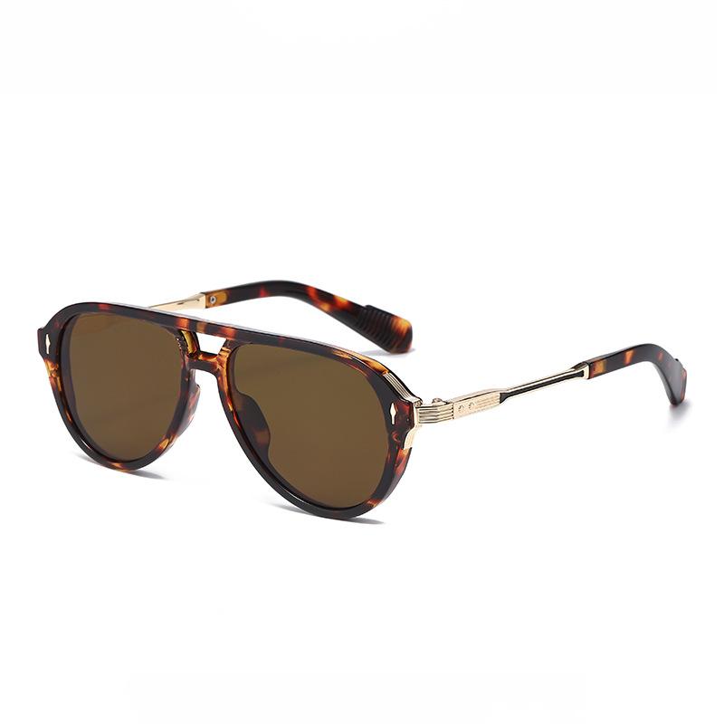 Fashionable Metal Sunglasses Party Gatherings Stage Performances Street Photography Fashion Wear Take UV Resistant Glasses