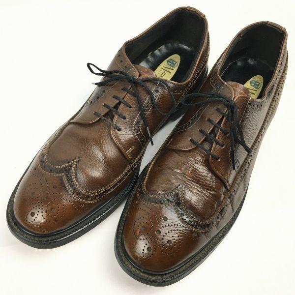 Vintage Rare Mansfields × BOSTONIAN American Full Brogue Wingtip Brown Size 27.528.5 Men's(USED)