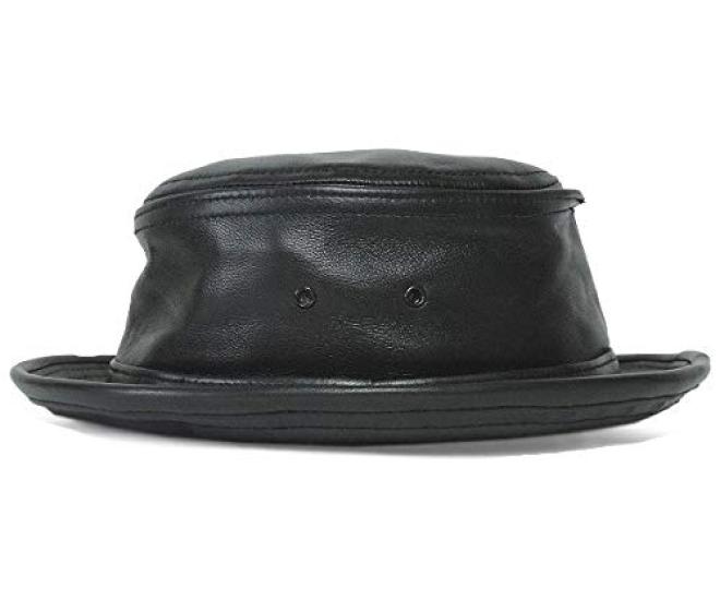 [New York Hat] 9246 Lambskin Stingy (Black, M)