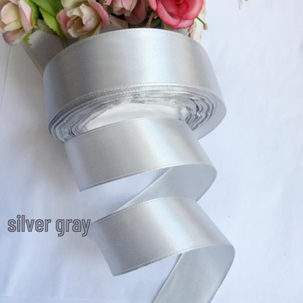 2cm Silk Satin Ribbon for Gift, Cake Decoration, Floral Arrangements, Bows, and Badges.